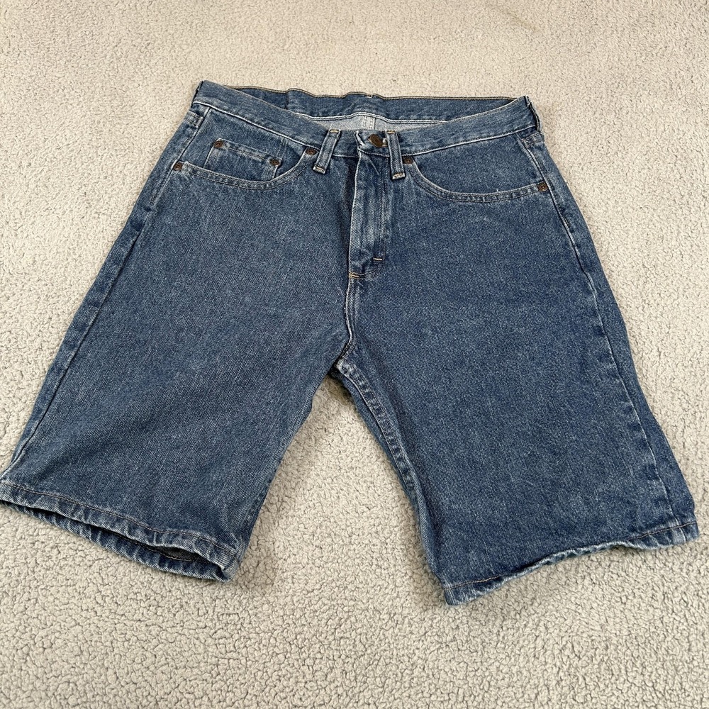 Wrangler Denim Shorts Mens 30x9  Blue Jean Relaxed Fit Comfort Guaranteed Casual